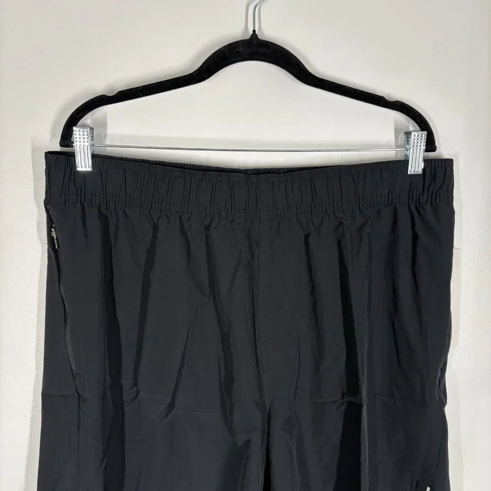 Express Men Sz XL Black Drawstring Elastic Waist Zip Pocket 7
